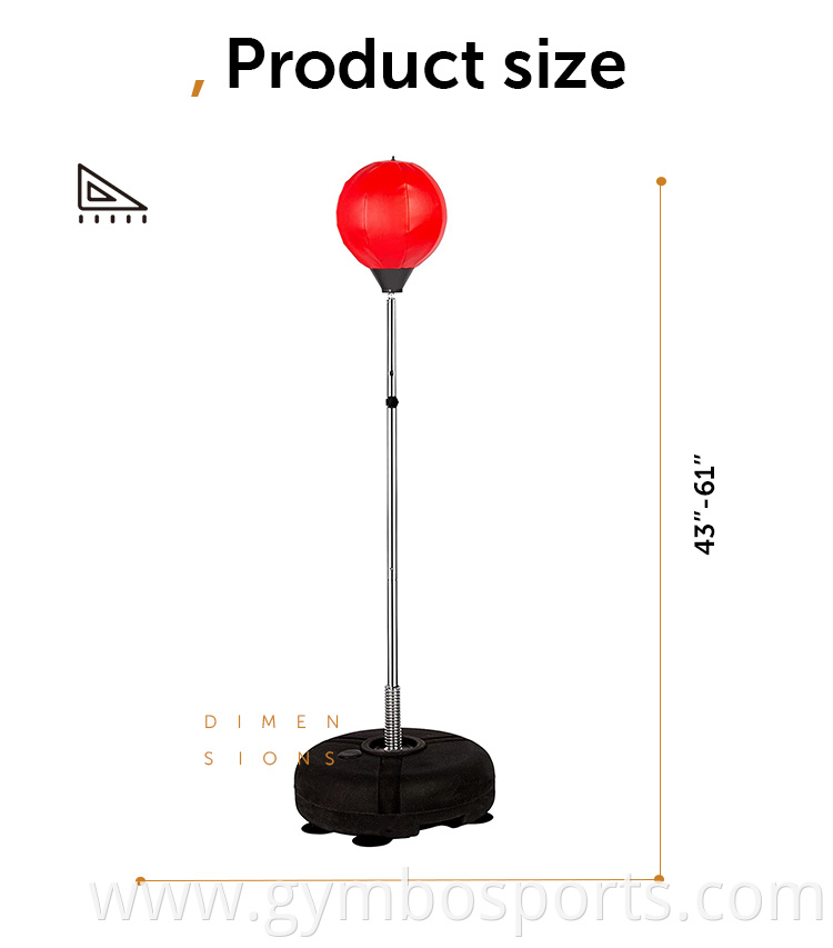 Hand Pump Height Adjustable Boxing Ball Set 